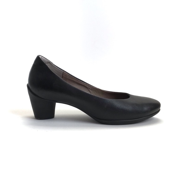 ecco black heels